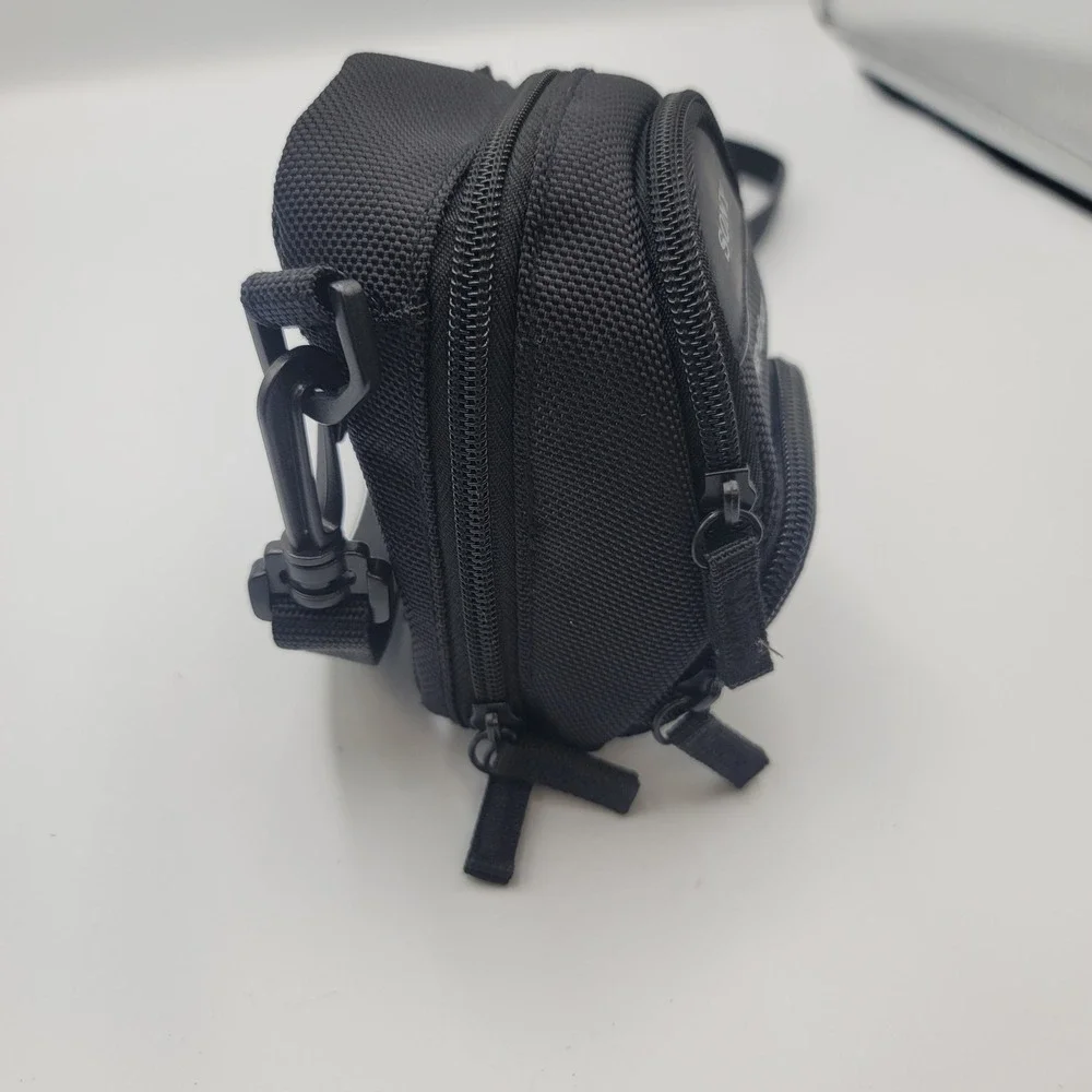 Sony Cyber-shot Camera Case Black Nylon Compact Bag with Strap and Belt Loop
